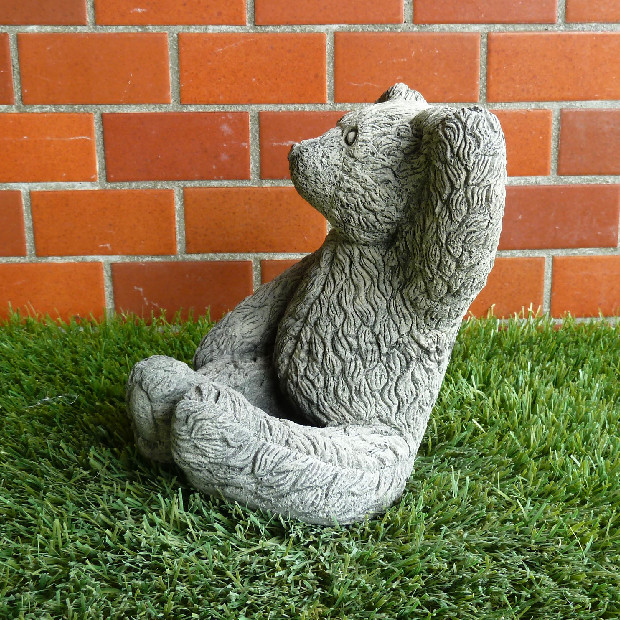 Garden Stone 手を振る熊 オンラインショップ マークスガーデンアート